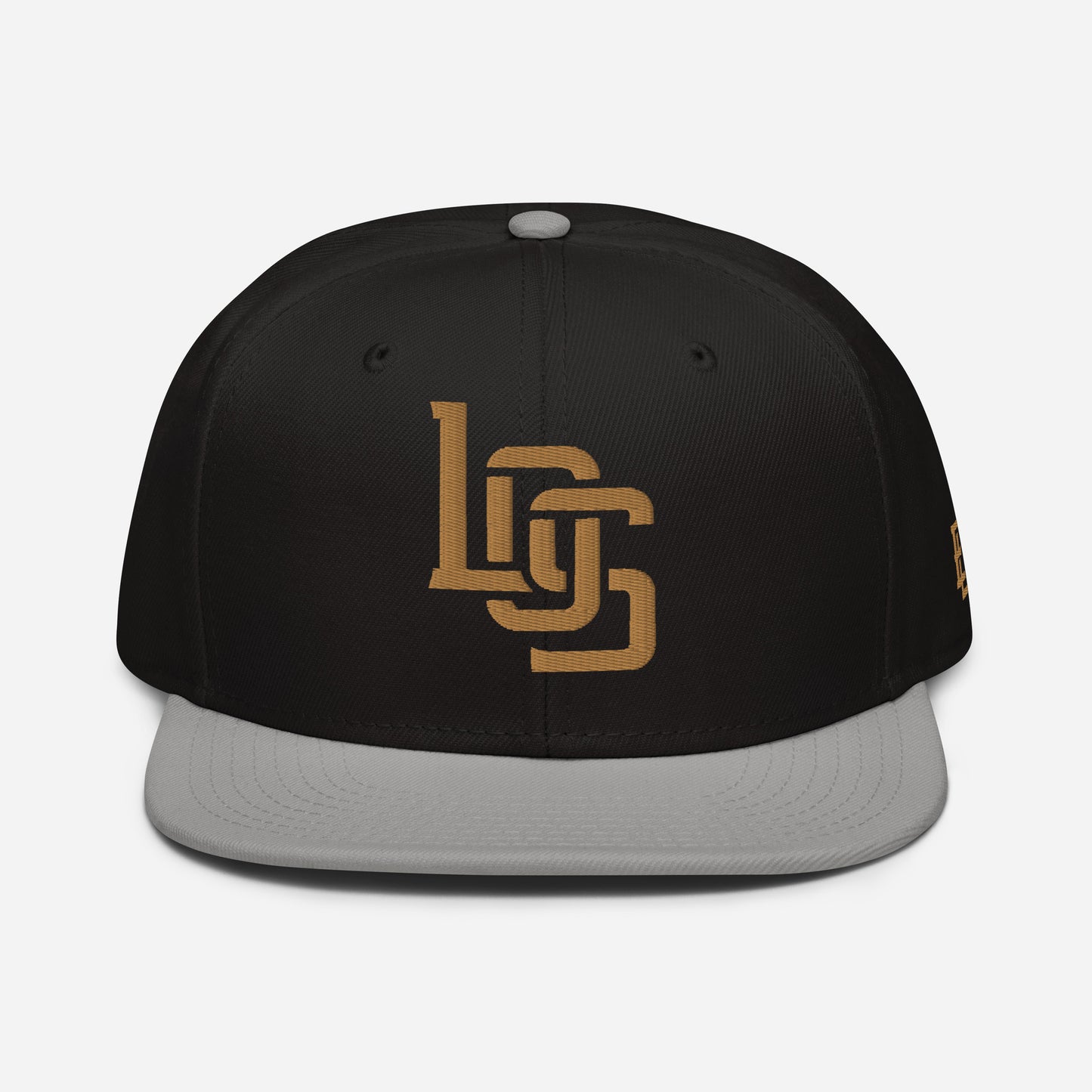 "LOS" Snapback | E Luna Brand ESSENTIAL | 2 Old Gold Thread Logos