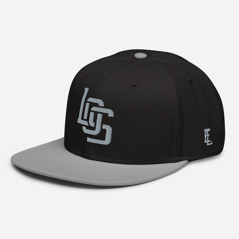 "LOS" Snapback | E Luna Brand ESSENTIAL | 2 Grey Thread Logos