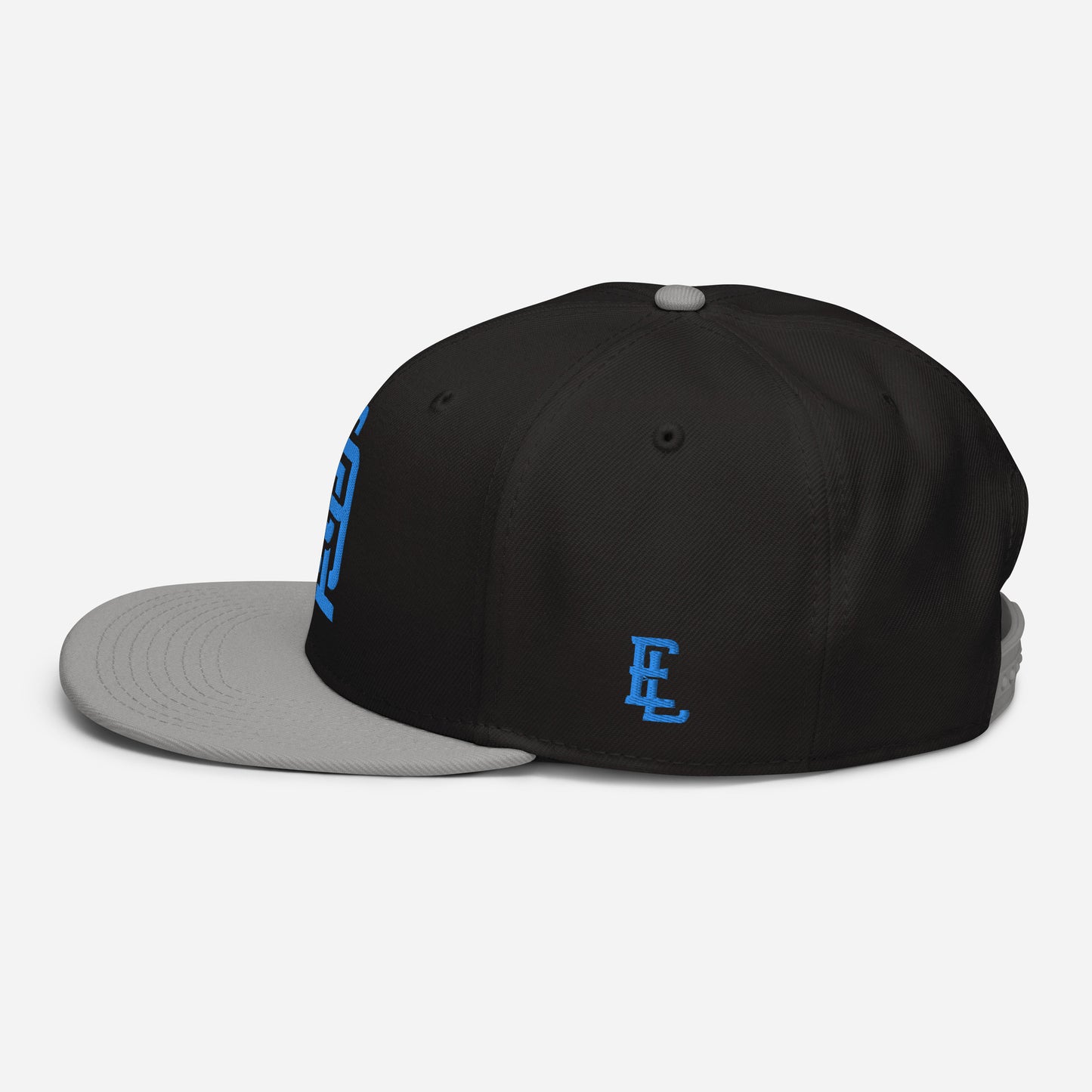 "619" Snapback Otto Cap | E Luna Brand ESSENTIAL | 2 Aqua/Teal Thread Logos
