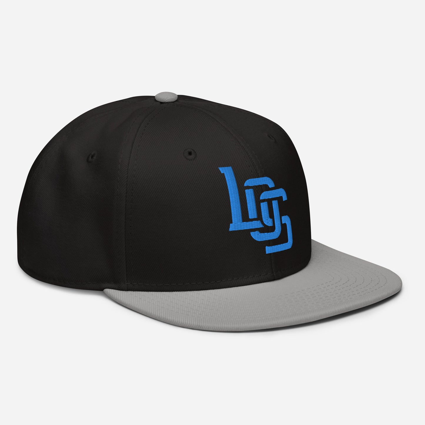 "LOS" Snapback | E Luna Brand ESSENTIAL | 2 Aqua/Teal Thread Logos