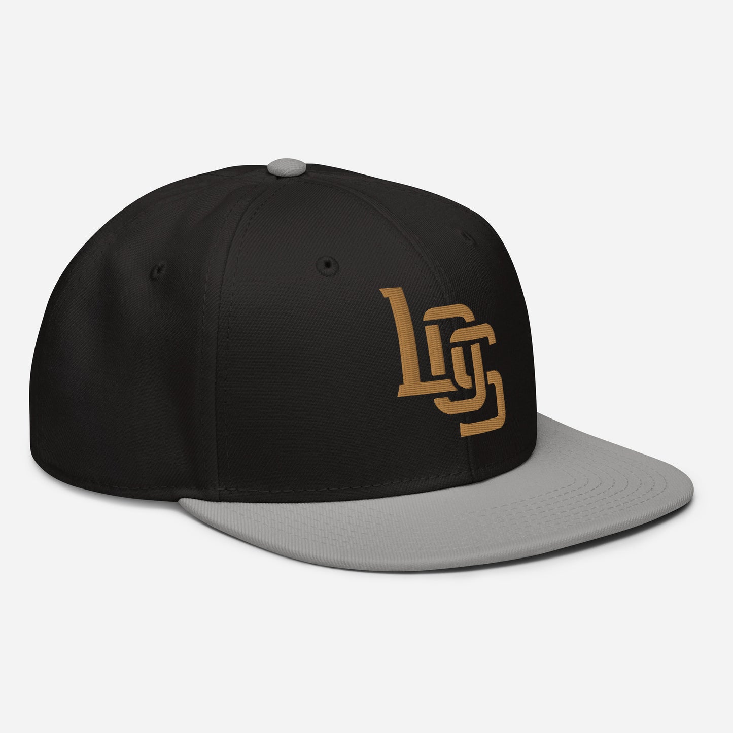 "LOS" Snapback | E Luna Brand ESSENTIAL | 2 Old Gold Thread Logos