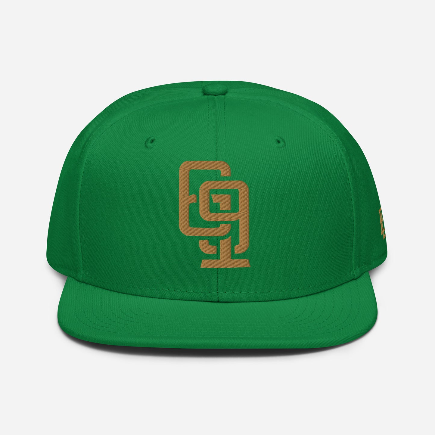 "619" Snapback Otto Cap | E Luna Brand ESSENTIAL | 2 Old Gold Thread Logos