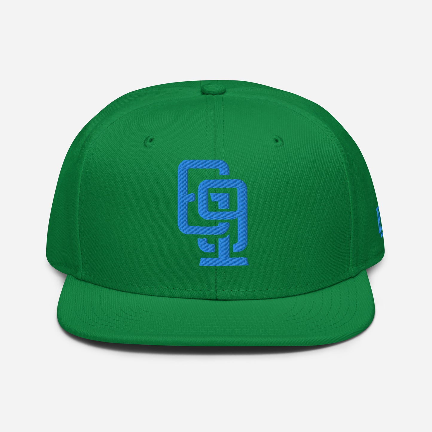 "619" Snapback Otto Cap | E Luna Brand ESSENTIAL | 2 Aqua/Teal Thread Logos