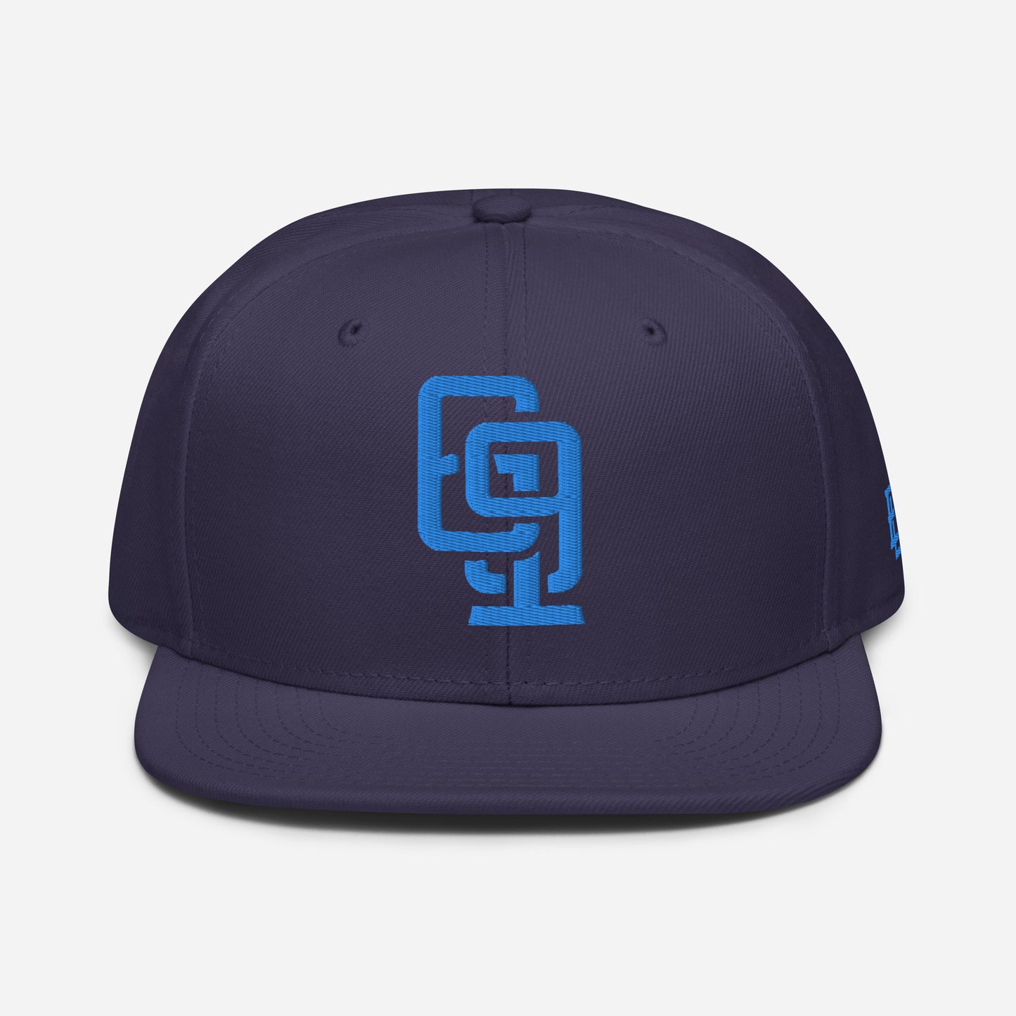 "619" Snapback Otto Cap | E Luna Brand ESSENTIAL | 2 Aqua/Teal Thread Logos