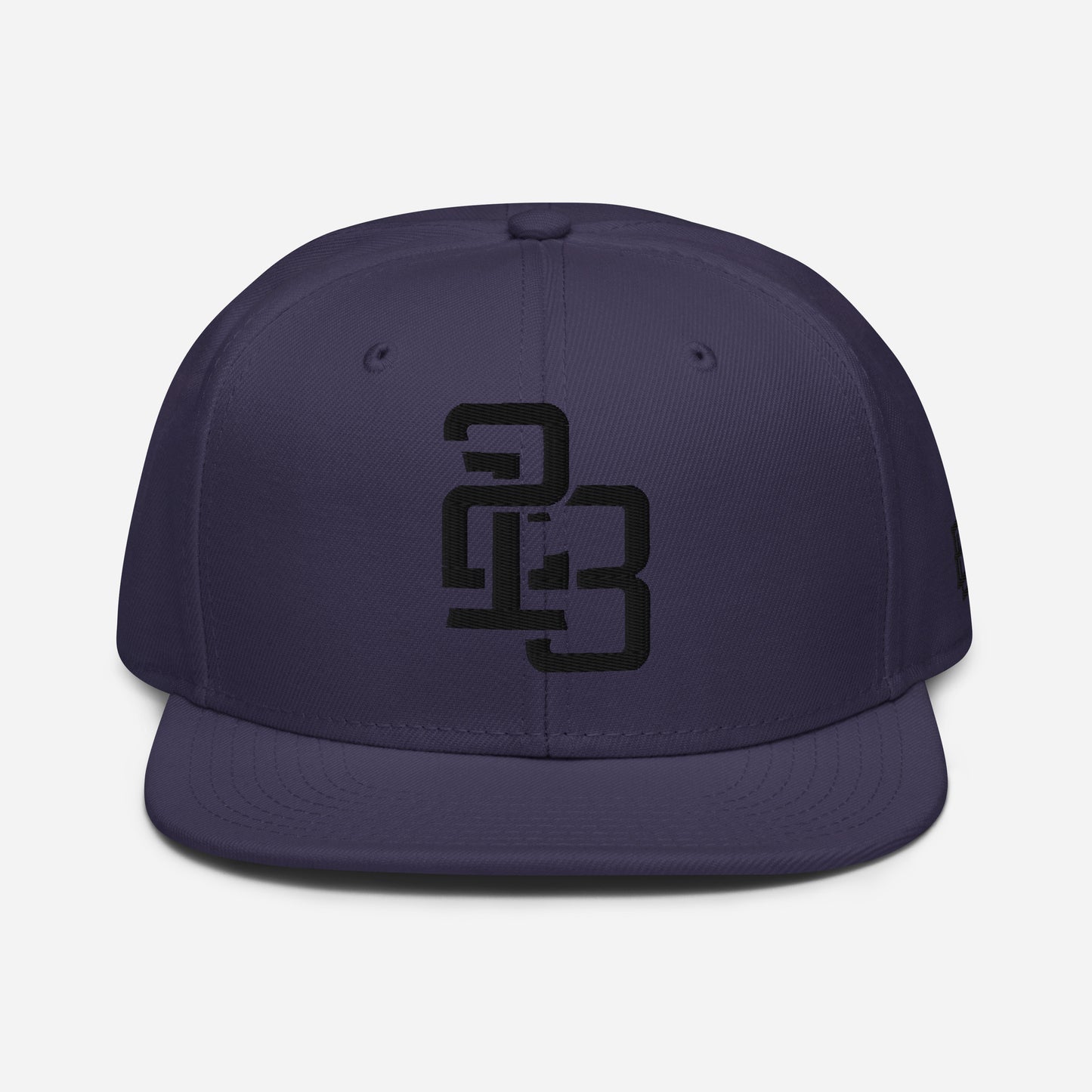 "213" Snapback | Otto Cap 125-978 | E Luna SELECT Tricrest 3 Black Thread Front, Left Side & Back Logos