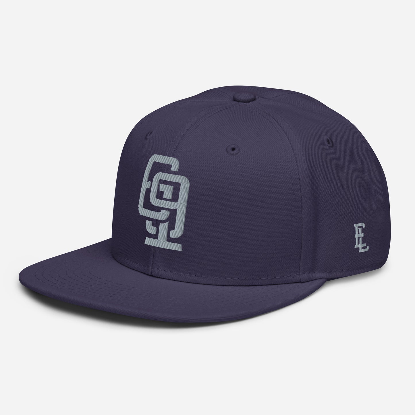 "619" Snapback Otto Cap | E Luna Brand ESSENTIAL | 2 Grey Thread Logos