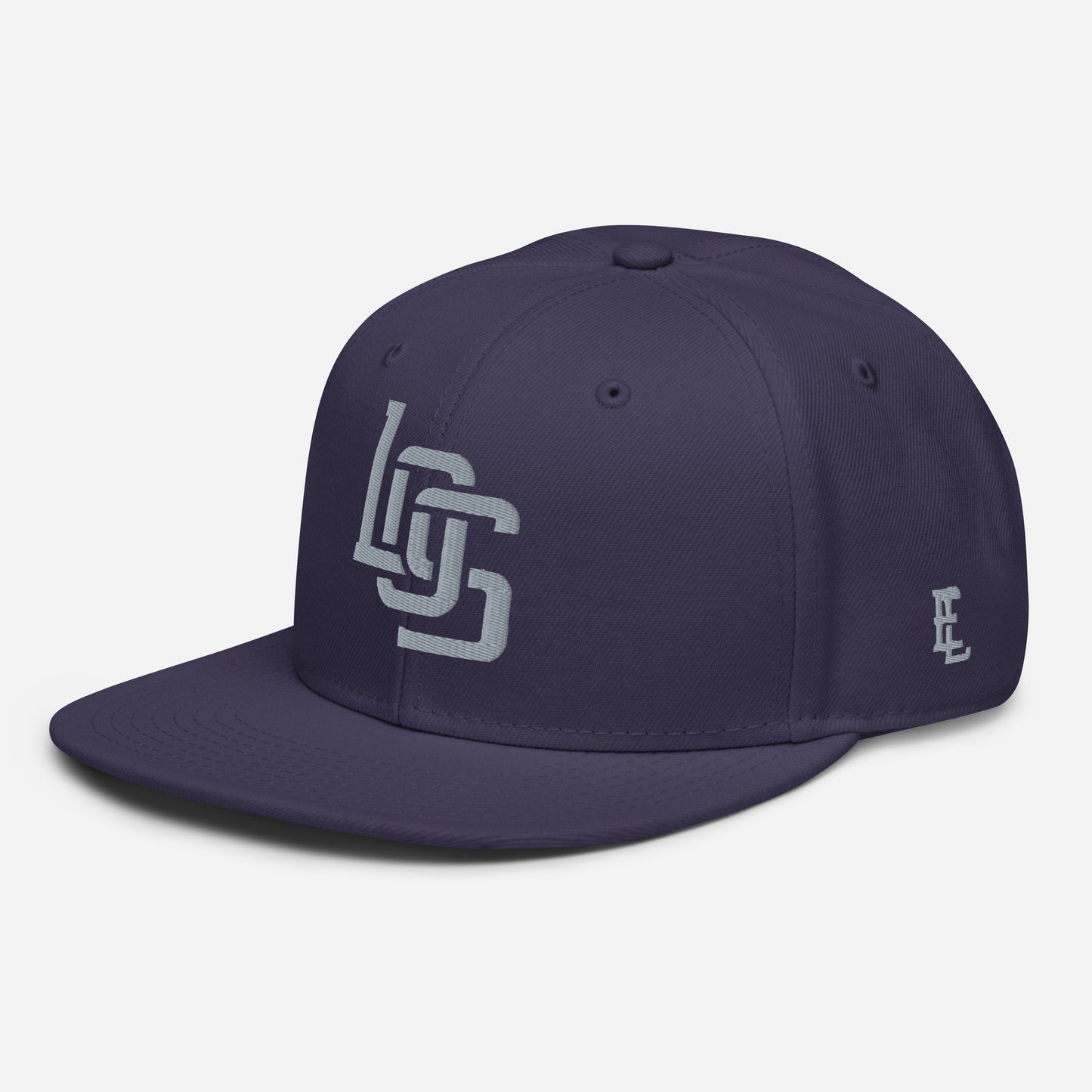 "LOS" Snapback | E Luna Brand ESSENTIAL | 2 Grey Thread Logos
