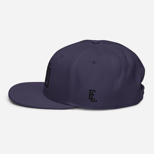 "DGO" Snapback | E Luna Brand ESSENTIAL | 2 Black Thread Logos | 3D Puff Edition