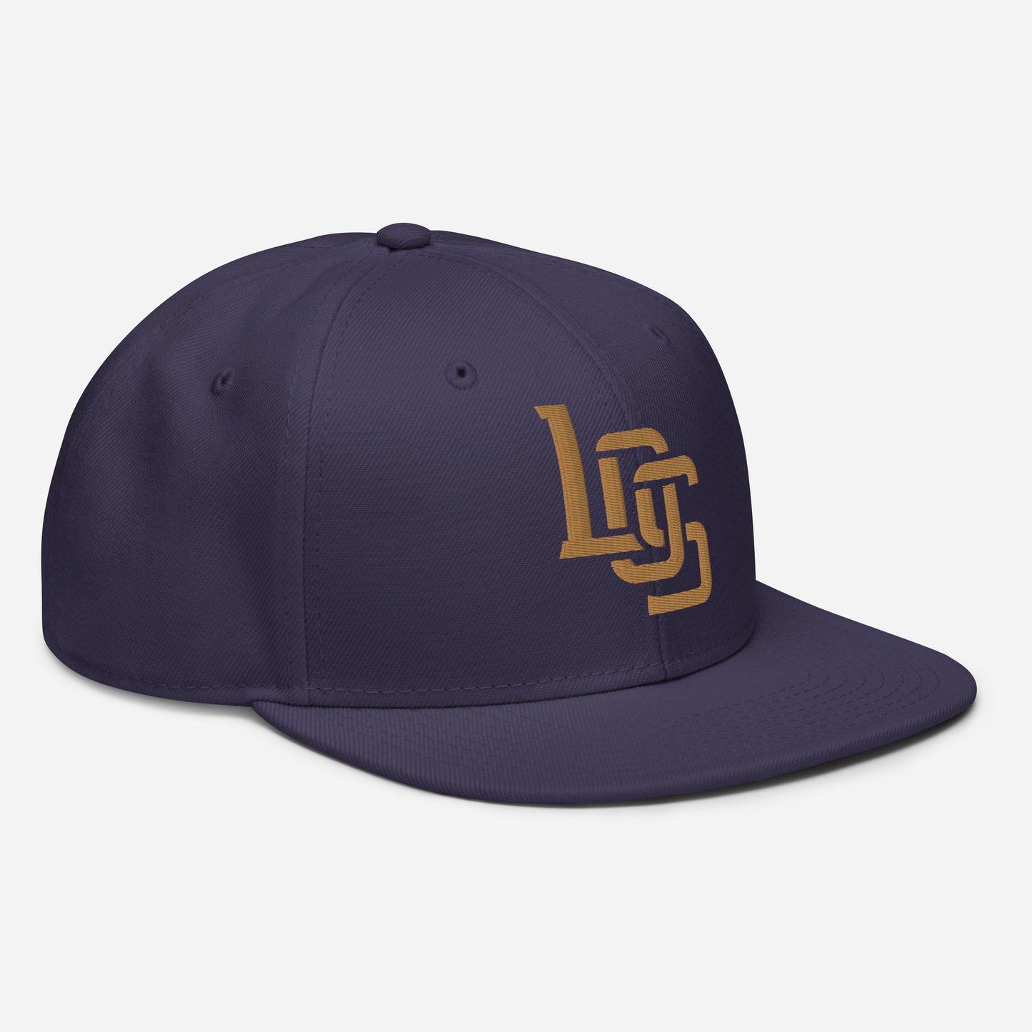 "LOS" Snapback | E Luna Brand ESSENTIAL | 2 Old Gold Thread Logos