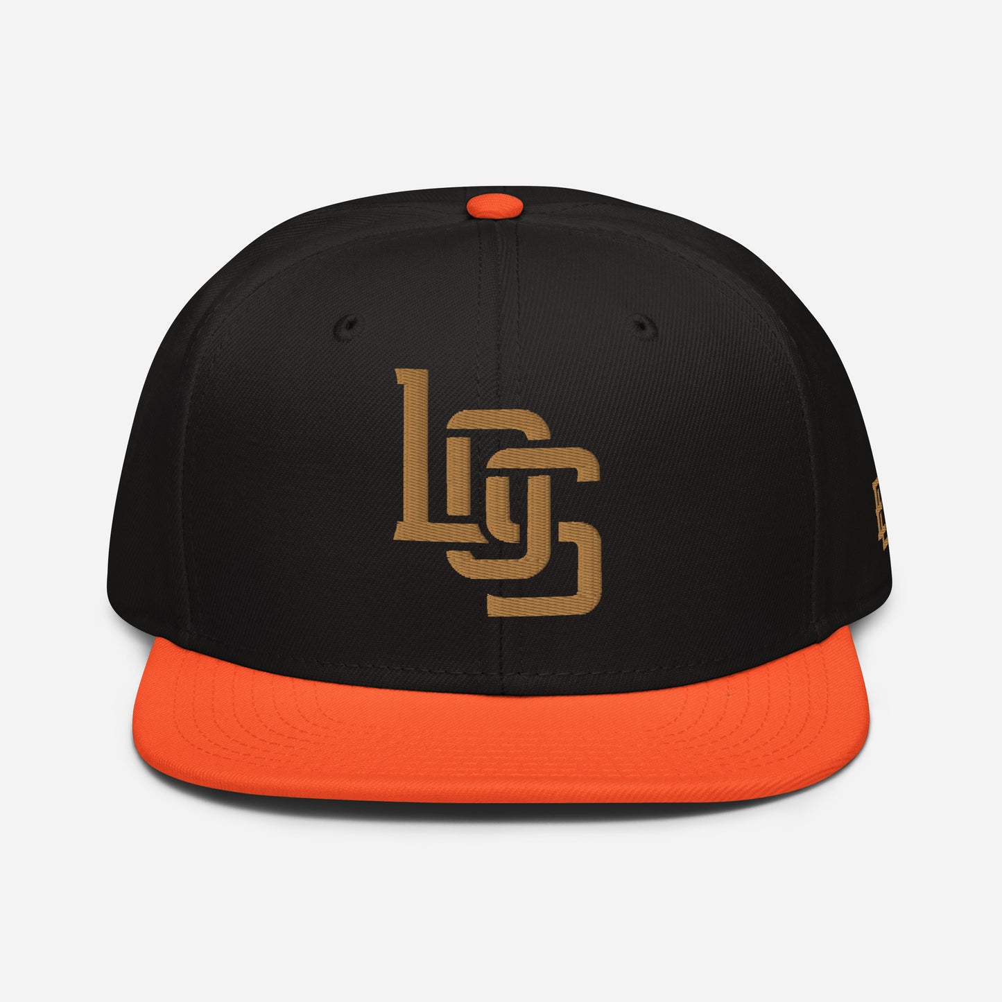 "LOS" Snapback | E Luna Brand ESSENTIAL | 2 Old Gold Thread Logos