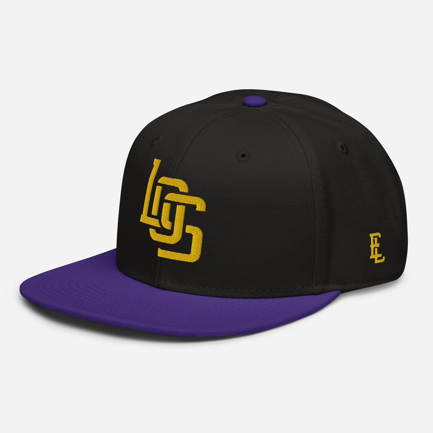 "LOS" Snapback | E Luna Brand ESSENTIAL | 2 Gold Thread Logos