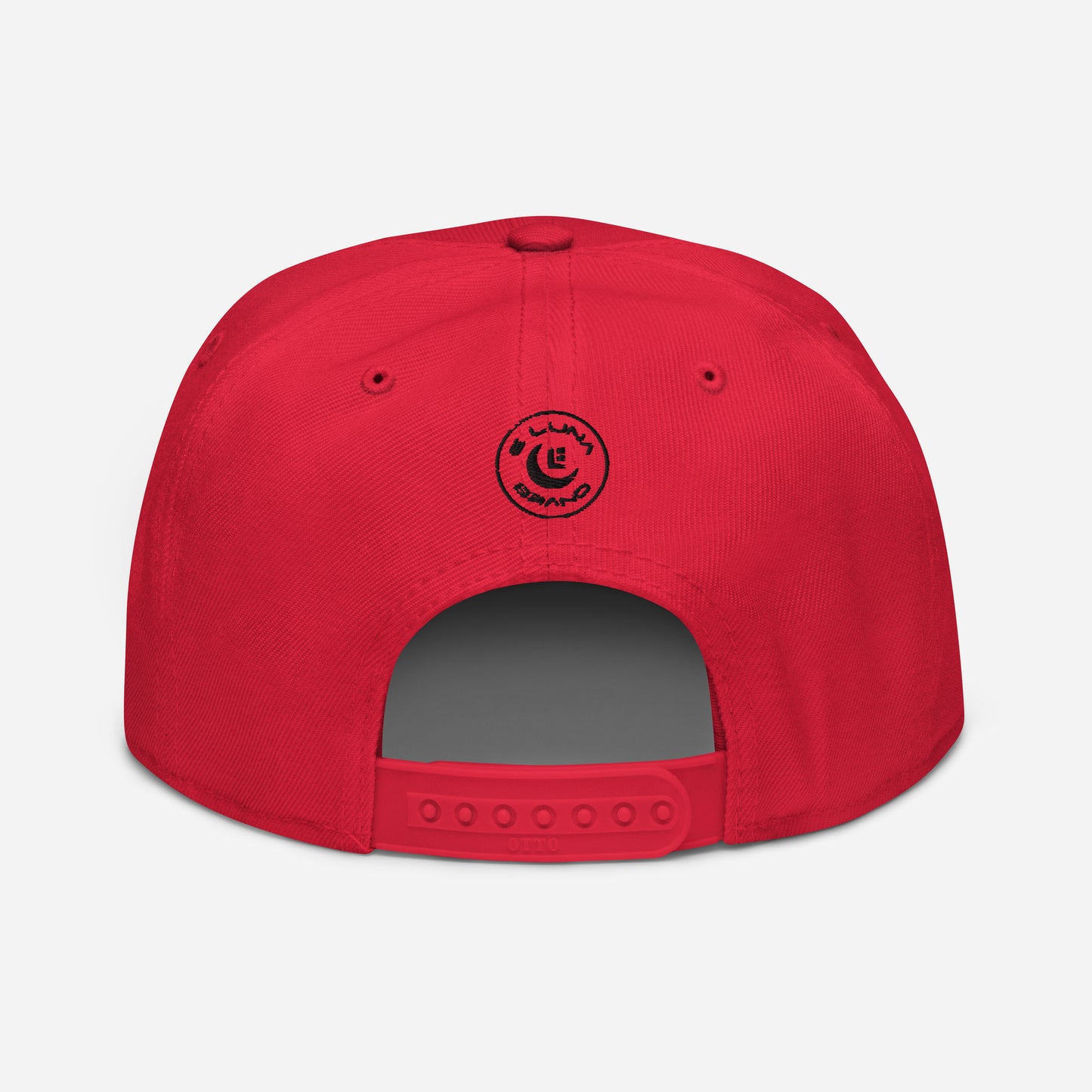 "213" Snapback | Otto Cap 125-978 | E Luna SELECT Tricrest 3 Black Thread Front, Left Side & Back Logos