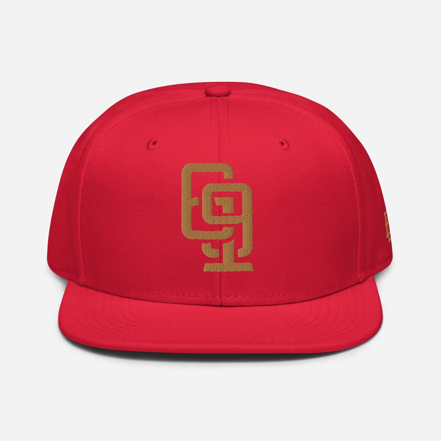 "619" Snapback Otto Cap | E Luna Brand ESSENTIAL | 2 Old Gold Thread Logos