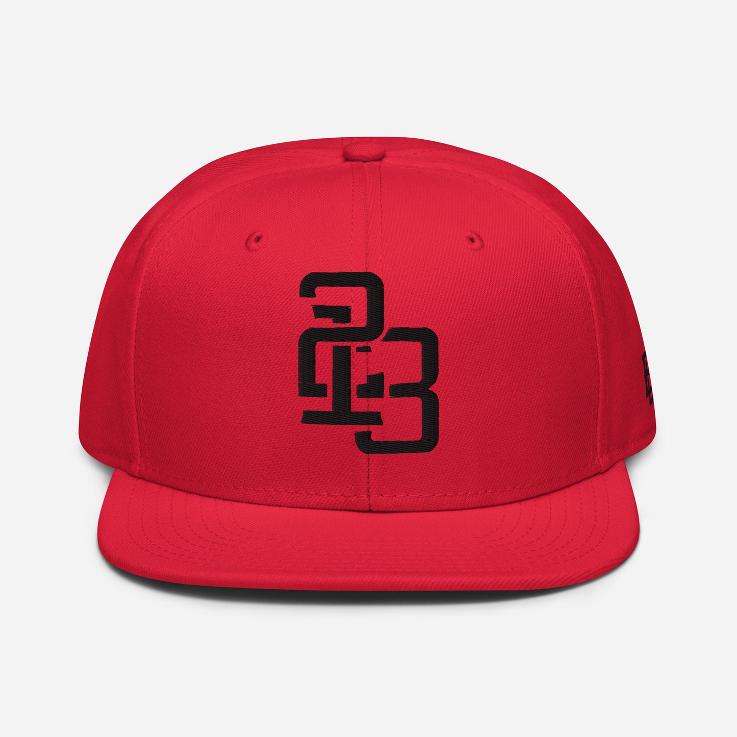 "213" Snapback | Otto Cap 125-978 | E Luna SELECT Tricrest 3 Black Thread Front, Left Side & Back Logos