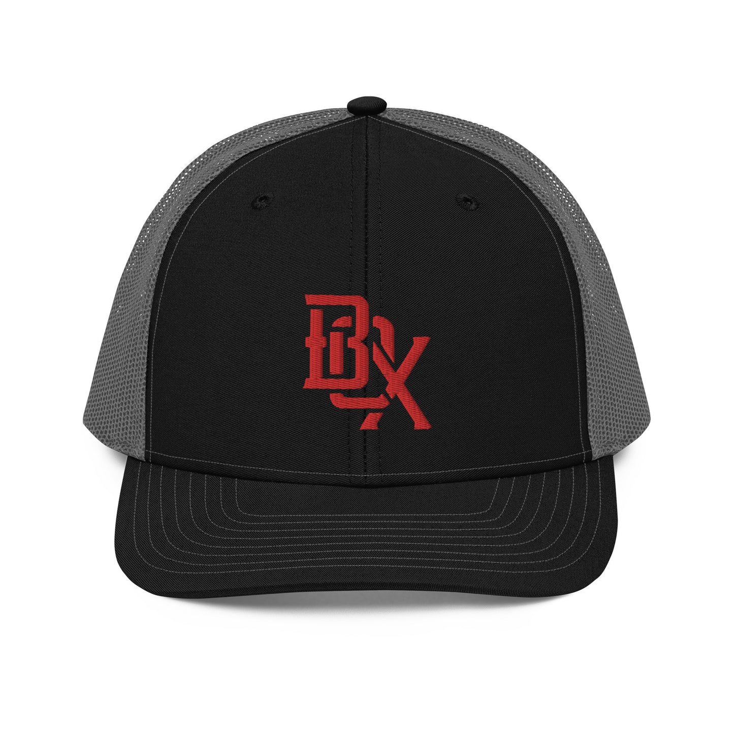 "BOX" Snapback Trucker Cap | Richardson 112 | E Luna CLASSIC Solocrest 1 Red Thread Front Logo