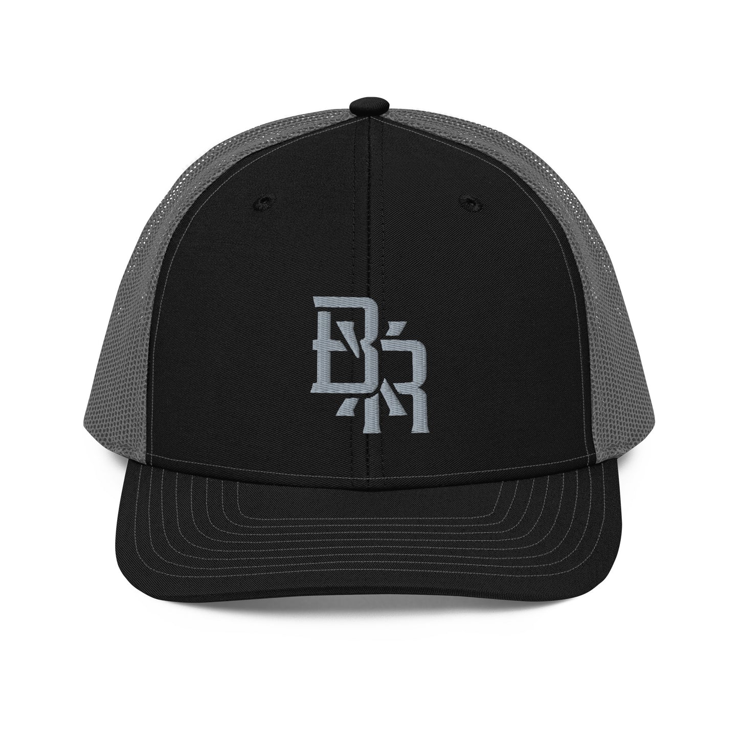 "BXR" Snapback Trucker Cap | Richardson 112 | E Luna CLASSIC Solocrest 1 Grey Thread Front Logo