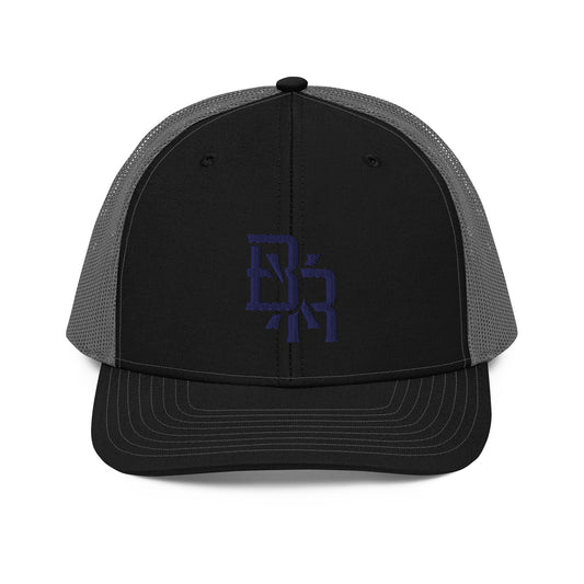 "BXR" Snapback Trucker Cap | Richardson 112 | E Luna CLASSIC Solocrest 1 Navy Thread Front Logo
