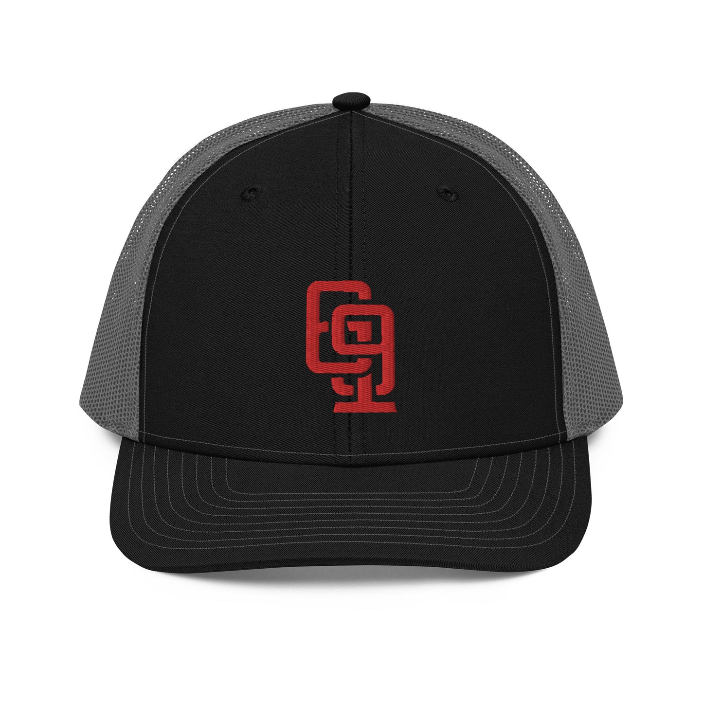 "619" Snapback Trucker Cap | Richardson 112 | E Luna CLASSIC Solocrest 1 Red Thread Front Logo