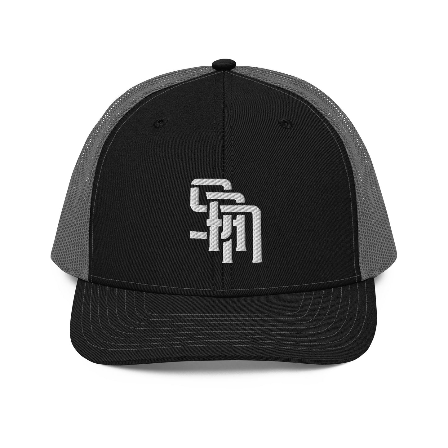 "SAN" Snapback Trucker Cap | Richardson 112 | E Luna Brand CLASSIC Solocrest 1 White Thread Front Logo