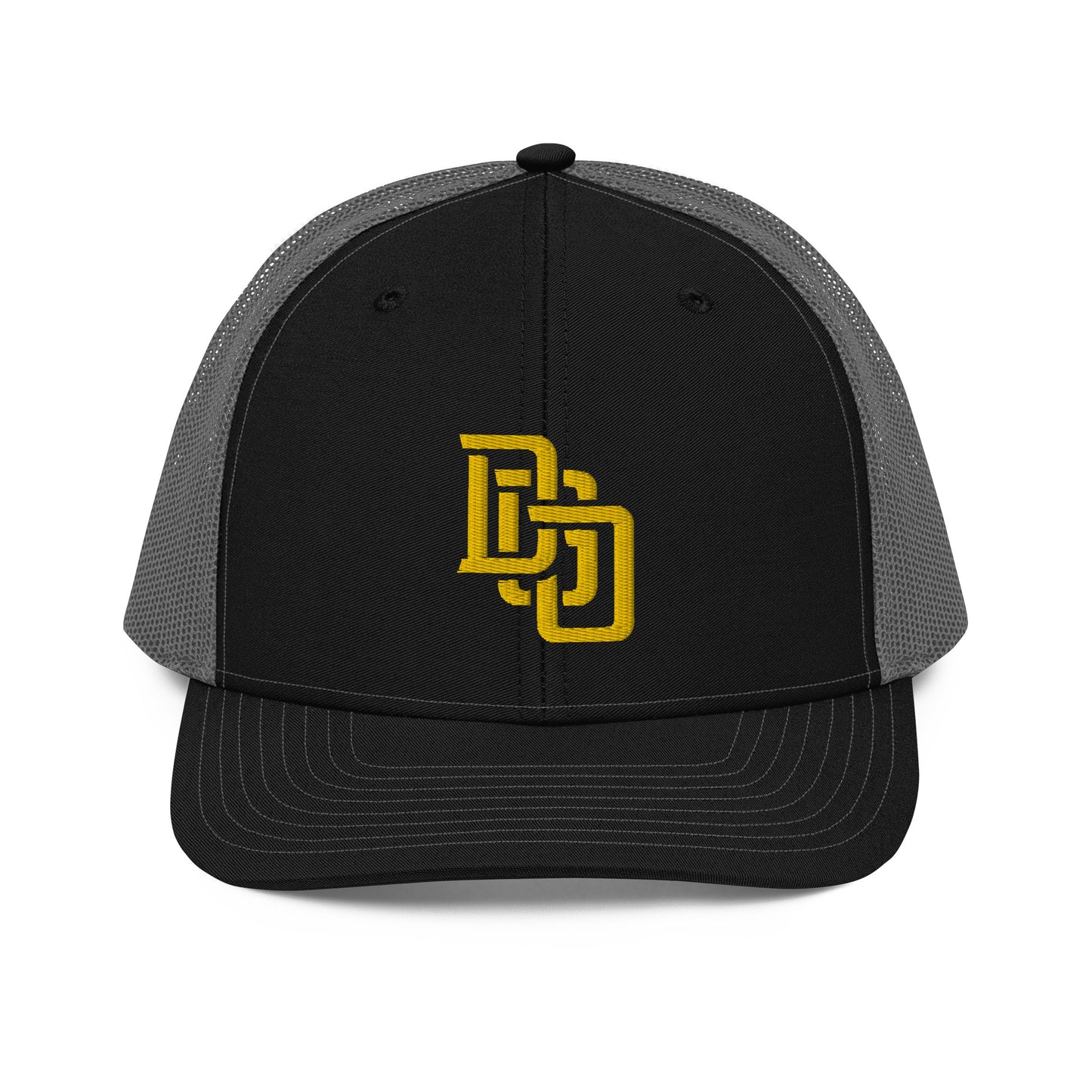 "DGO" Snapback Trucker Cap | Richardson 112 | E Luna CLASSIC Solocrest 1 Gold Thread Front Logo