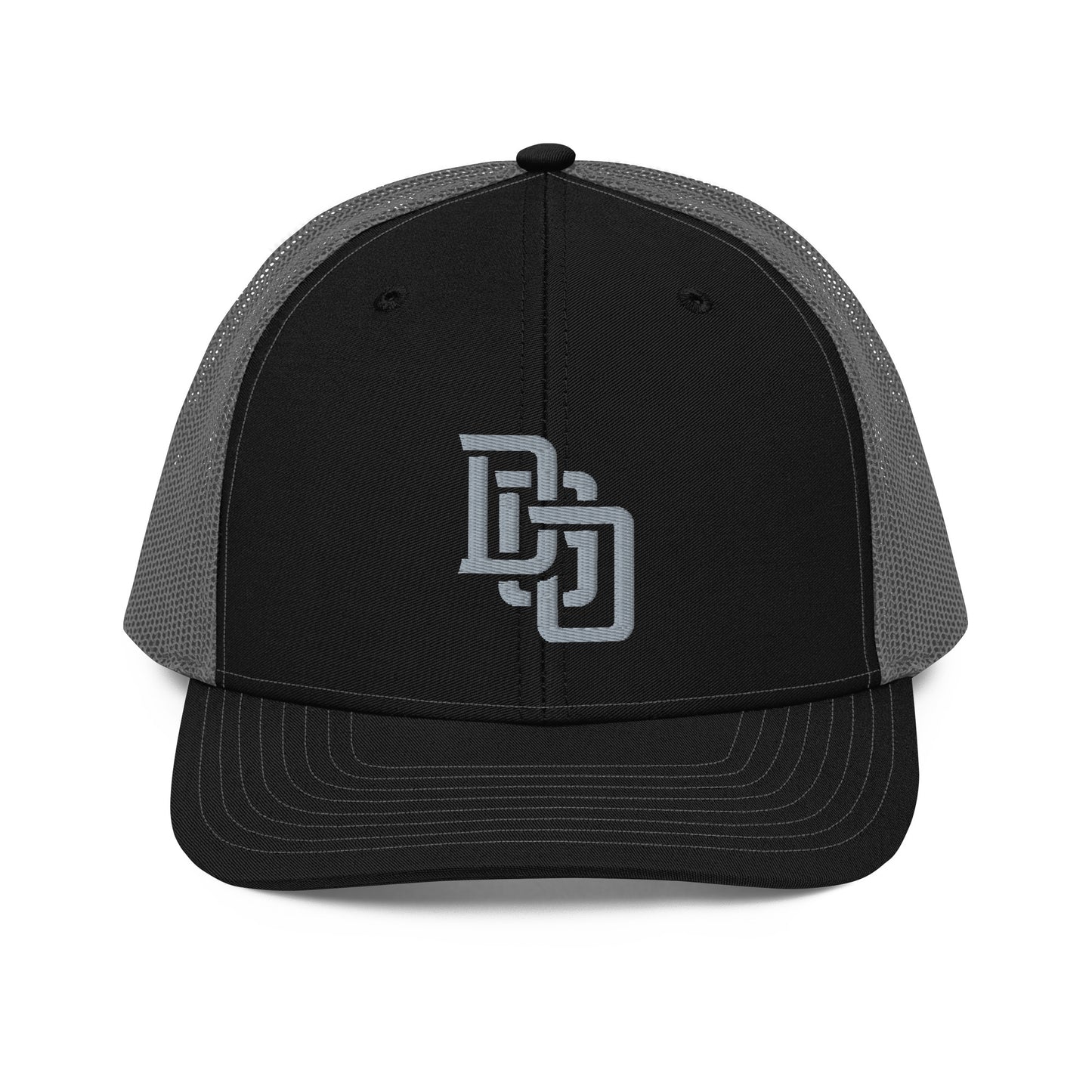 "DGO" Snapback Trucker Cap | Richardson 112 | E Luna CLASSIC Solocrest 1 Grey Thread Front Logo