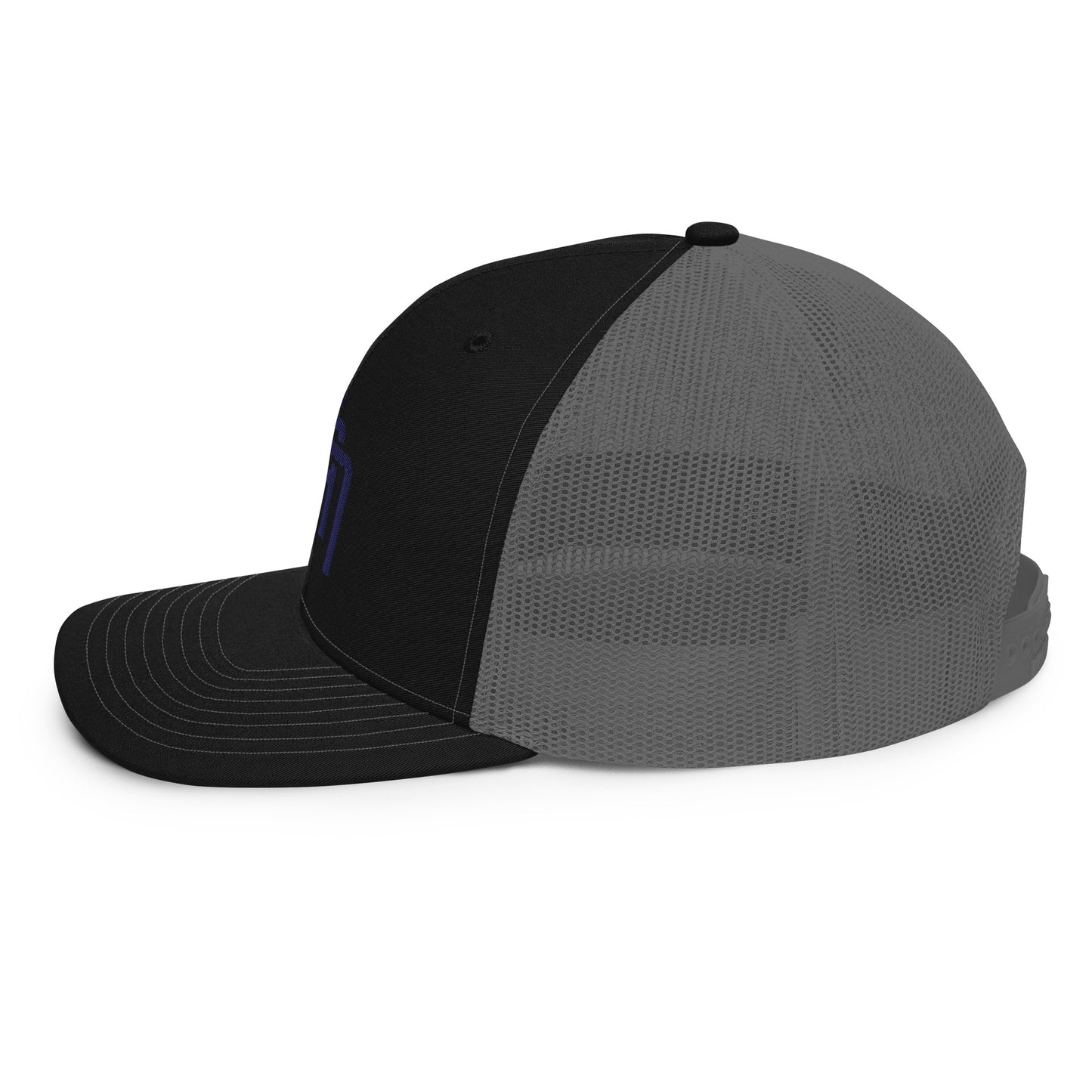 "SAN" Snapback Trucker Cap | Richardson 112 | E Luna Brand CLASSIC Solocrest 1 Navy Thread Front Logo