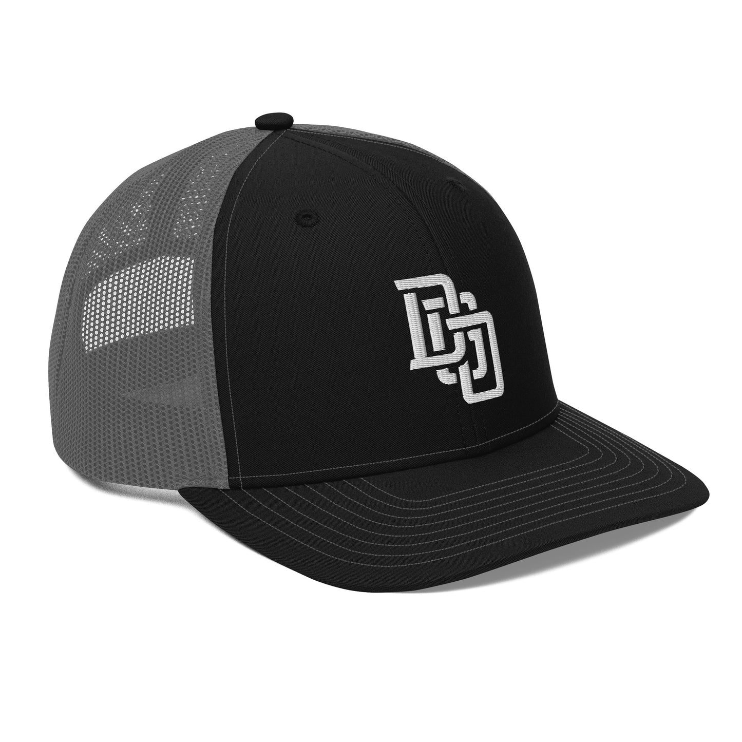 "DGO" Snapback Trucker Cap | Richardson 112 | E Luna CLASSIC Solocrest 1 White Thread Front Logo