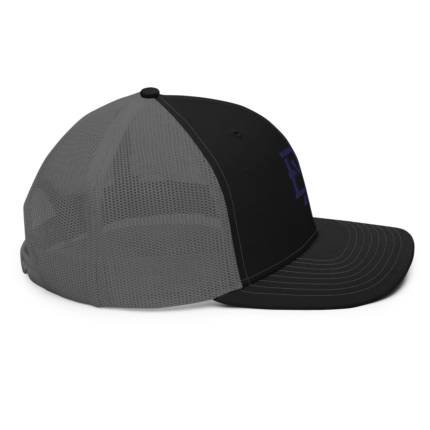 "BXR" Snapback Trucker Cap | Richardson 112 | E Luna CLASSIC Solocrest 1 Navy Thread Front Logo