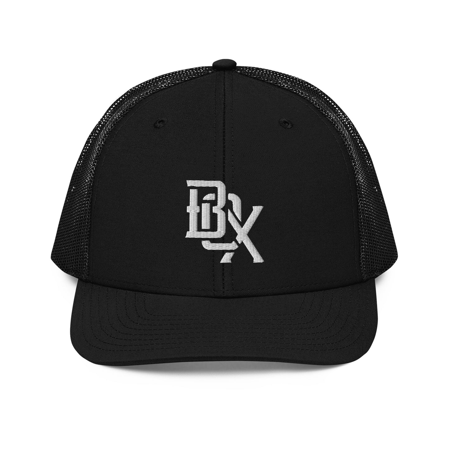 "BOX" Snapback Trucker Cap | Richardson 112 | E Luna CLASSIC Solocrest 1 White Thread Front Logo