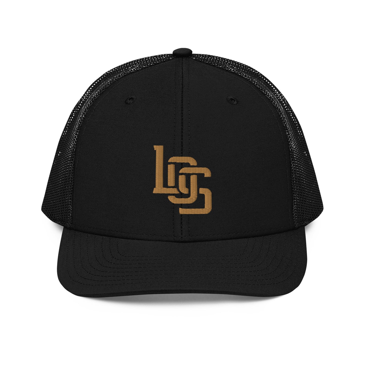"LOS" Snapback Trucker Cap | Richardson 112 | E Luna CLASSIC Solocrest 1 Old Gold Thread Front Logo