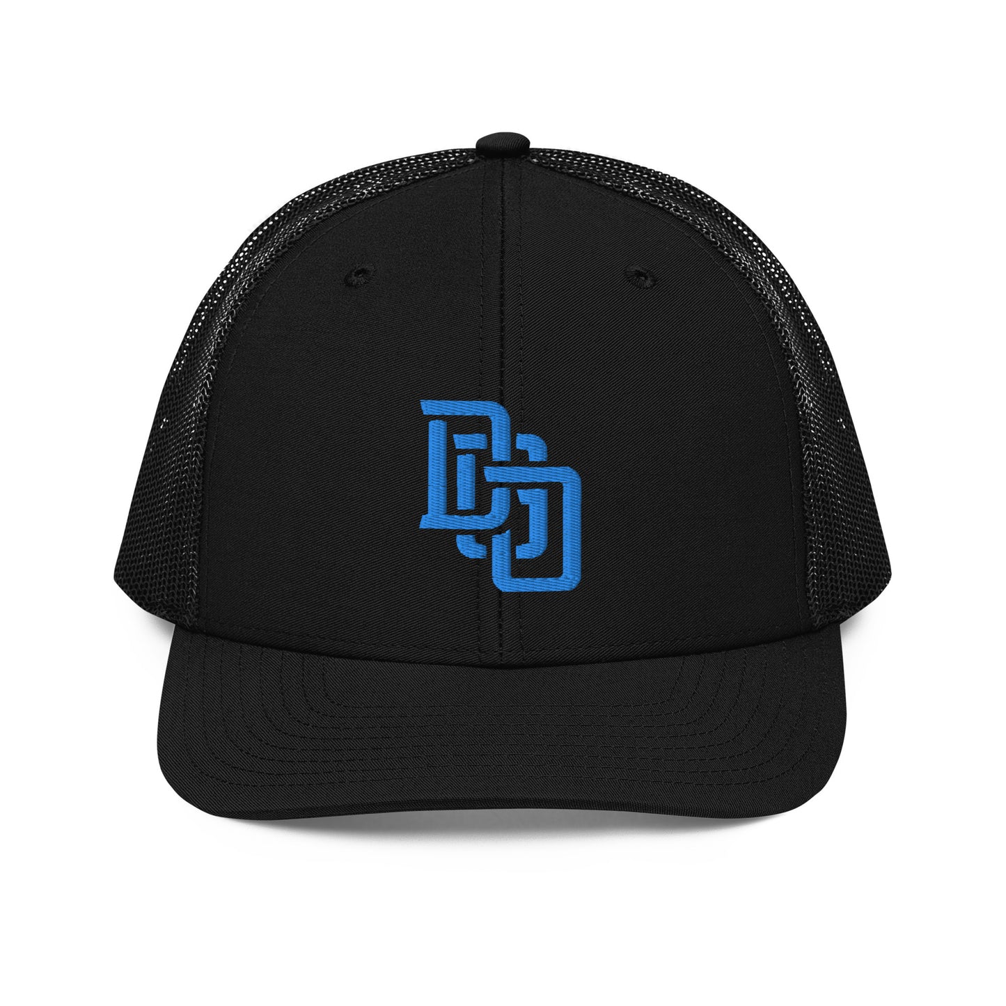 "DGO" Snapback Trucker Cap | Richardson 112 | E Luna CLASSIC Solocrest 1 Aqua/Teal Thread Front Logo
