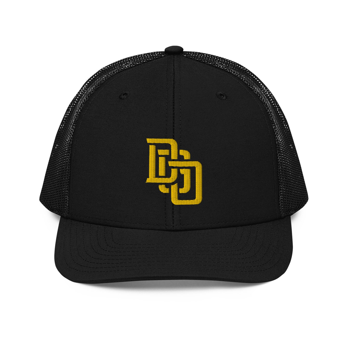 "DGO" Snapback Trucker Cap | Richardson 112 | E Luna CLASSIC Solocrest 1 Gold Thread Front Logo