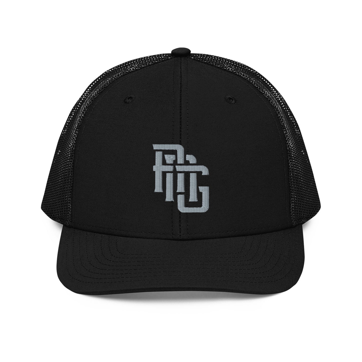 "ANG" Snapback Trucker Cap | Richardson 112 | E Luna CLASSIC Solocrest 1 Grey Thread Front Logo
