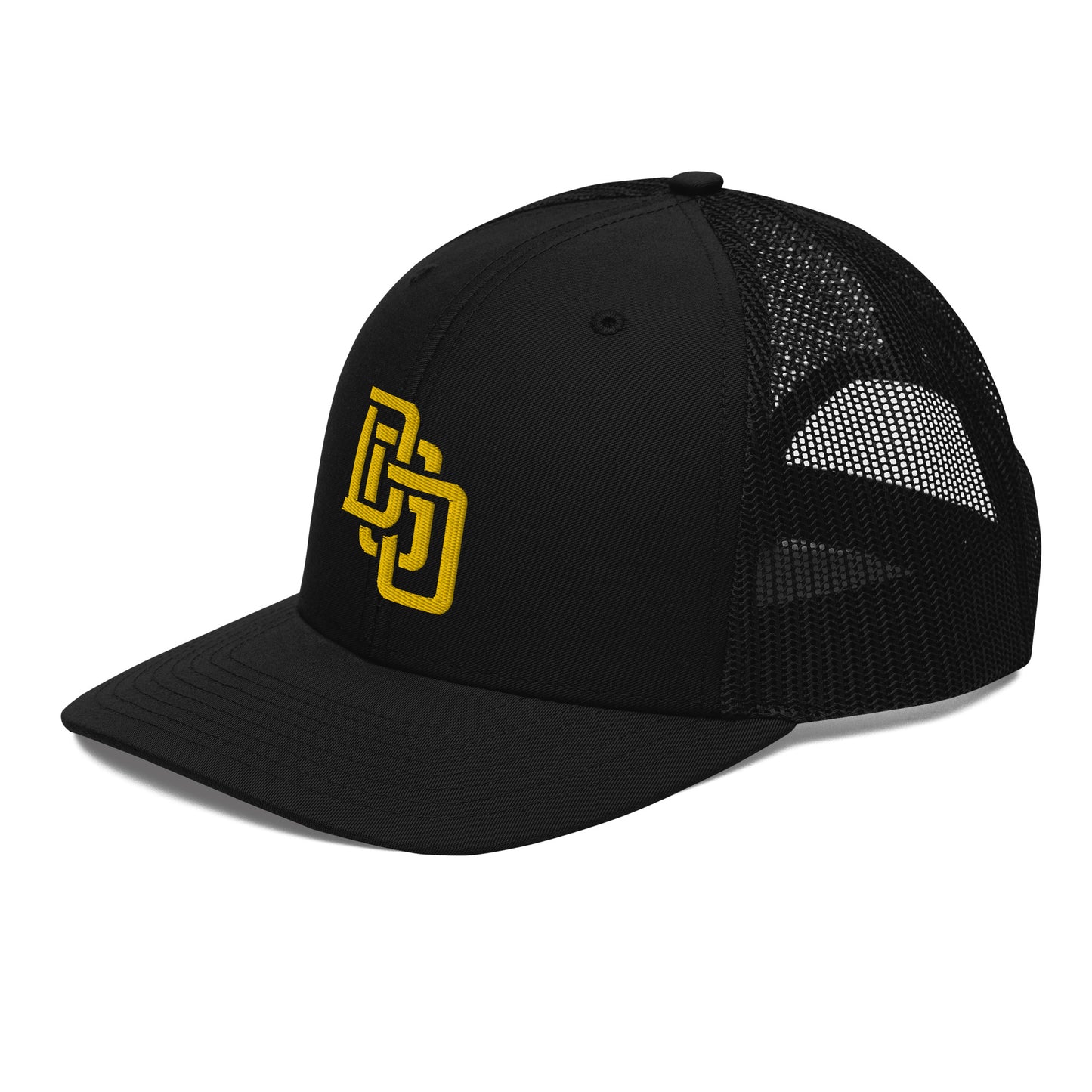 "DGO" Snapback Trucker Cap | Richardson 112 | E Luna CLASSIC Solocrest 1 Gold Thread Front Logo