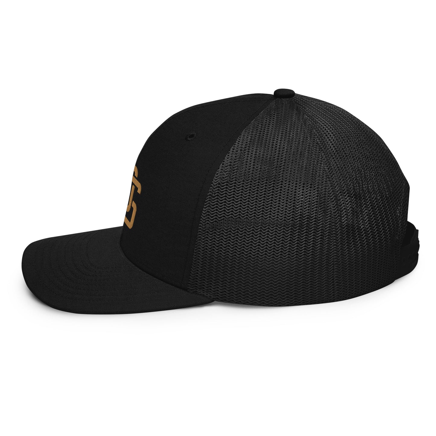 "LOS" Snapback Trucker Cap | Richardson 112 | E Luna CLASSIC Solocrest 1 Old Gold Thread Front Logo