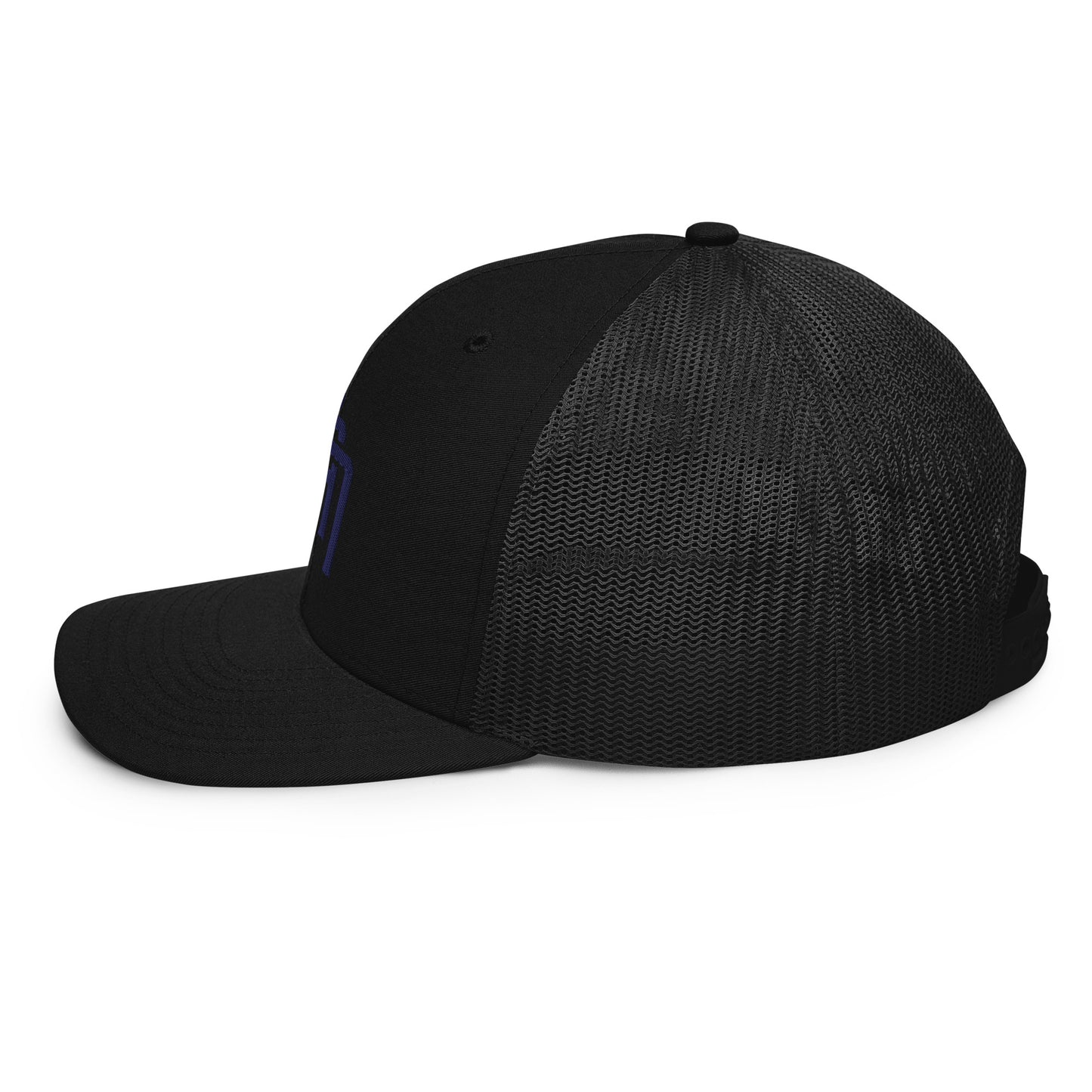 "SAN" Snapback Trucker Cap | Richardson 112 | E Luna Brand CLASSIC Solocrest 1 Navy Thread Front Logo