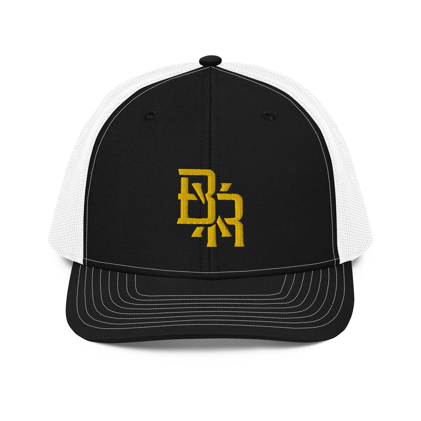 "BXR" Snapback Trucker Cap | Richardson 112 | E Luna CLASSIC Solocrest 1 Gold Thread Front Logo