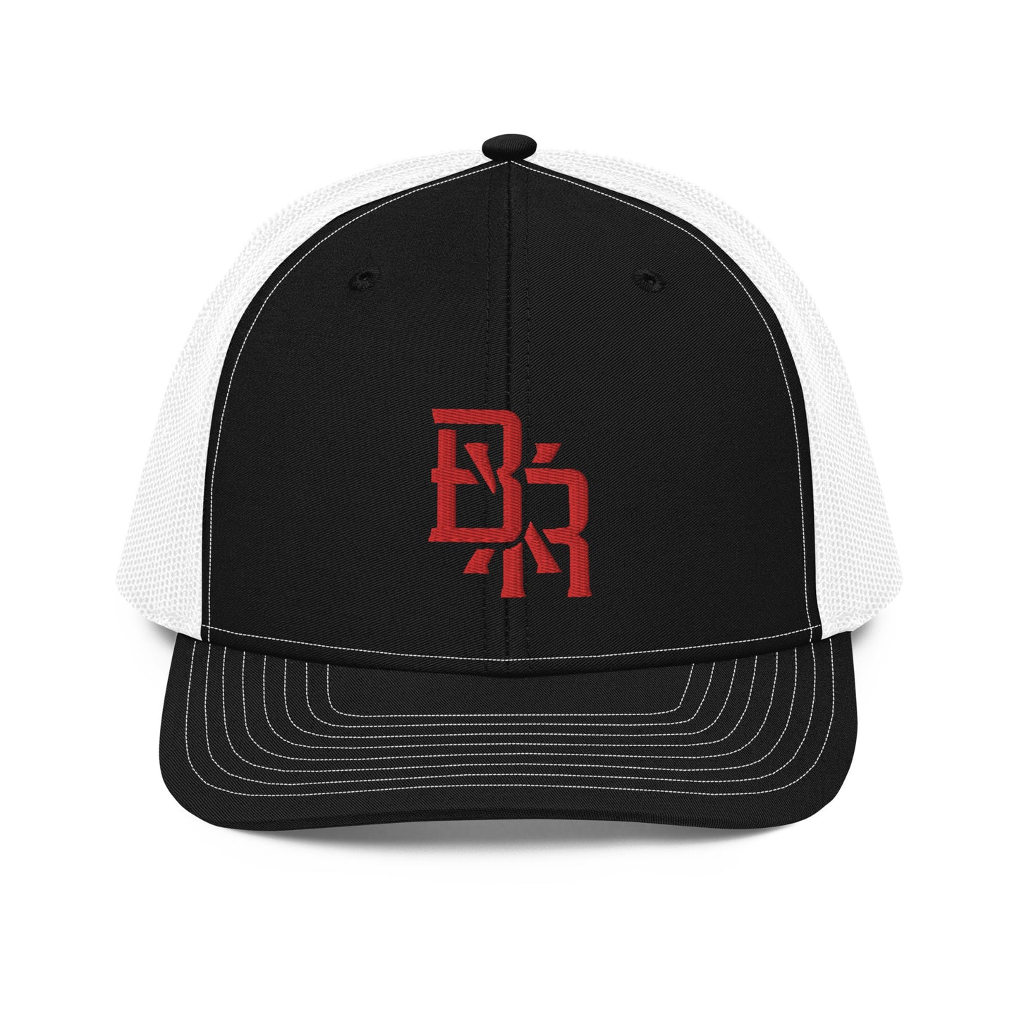 "BXR" Snapback Trucker Cap | Richardson 112 | E Luna CLASSIC Solocrest 1 Red Thread Front Logo