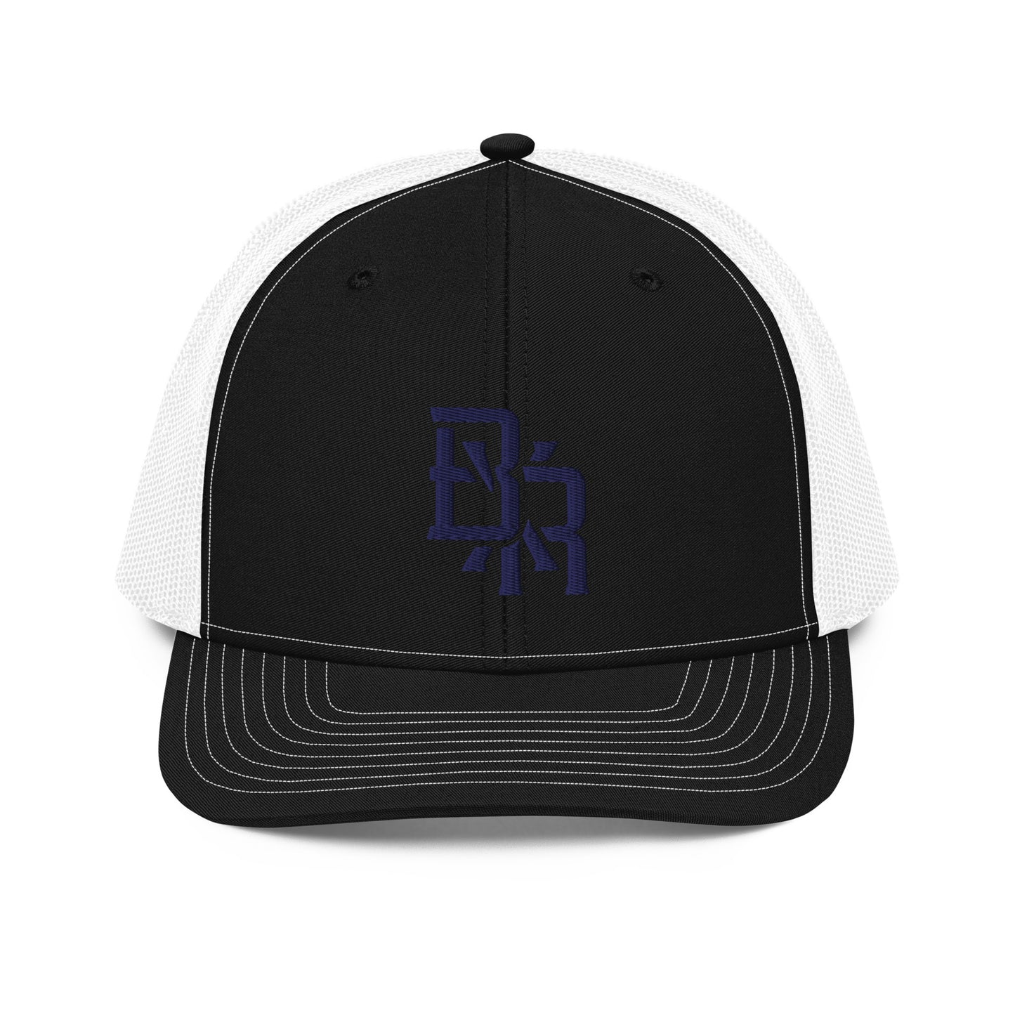"BXR" Snapback Trucker Cap | Richardson 112 | E Luna CLASSIC Solocrest 1 Navy Thread Front Logo