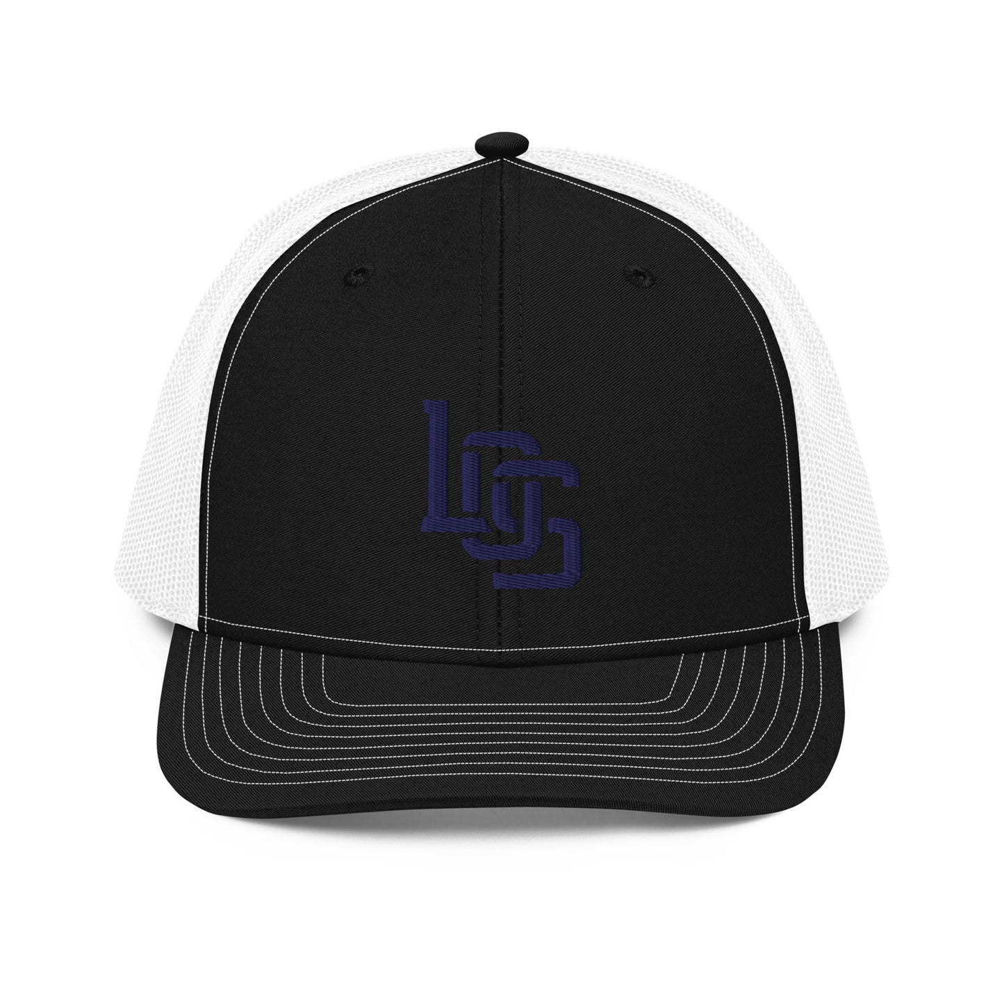 "LOS" Snapback Trucker Cap | Richardson 112 | E Luna CLASSIC Solocrest 1 Navy Thread Front Logo