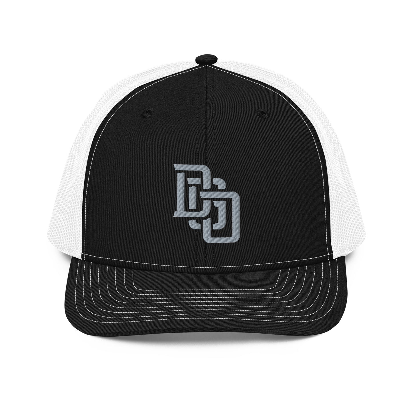 "DGO" Snapback Trucker Cap | Richardson 112 | E Luna CLASSIC Solocrest 1 Grey Thread Front Logo