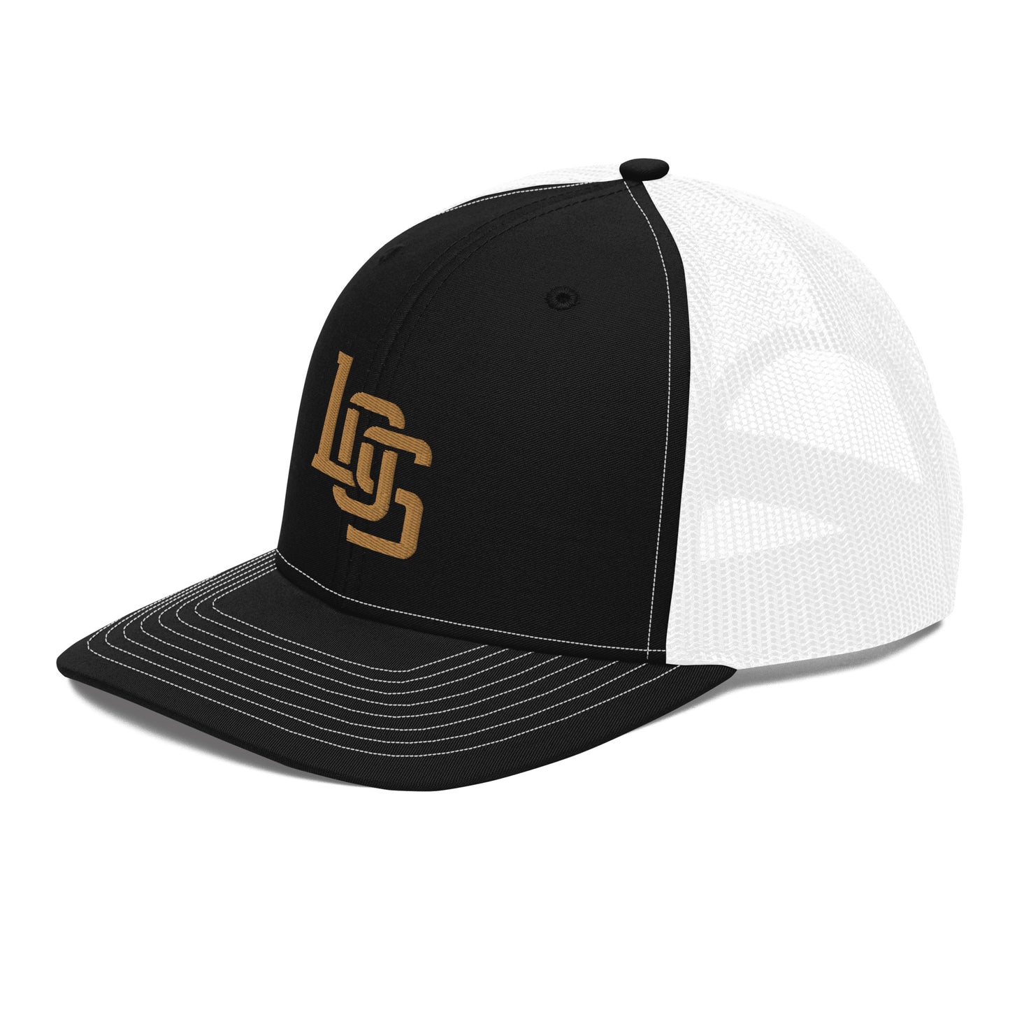 "LOS" Snapback Trucker Cap | Richardson 112 | E Luna CLASSIC Solocrest 1 Old Gold Thread Front Logo