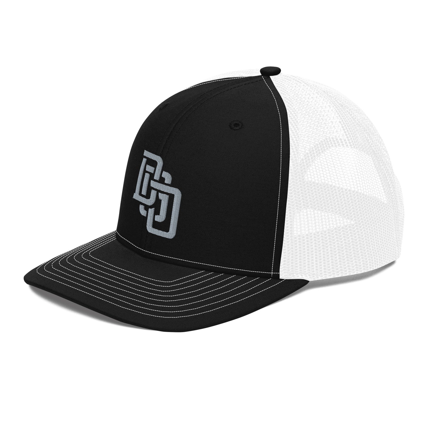 "DGO" Snapback Trucker Cap | Richardson 112 | E Luna CLASSIC Solocrest 1 Grey Thread Front Logo