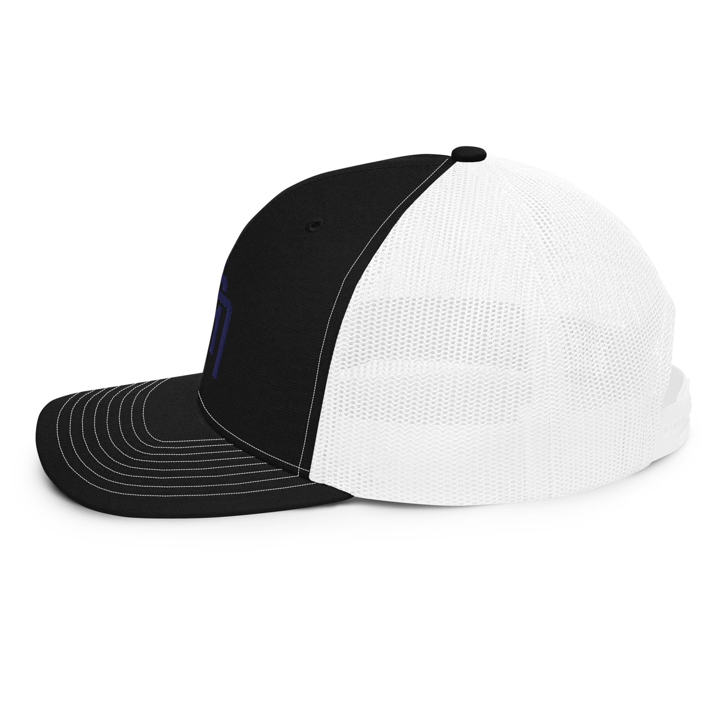 "SAN" Snapback Trucker Cap | Richardson 112 | E Luna Brand CLASSIC Solocrest 1 Navy Thread Front Logo