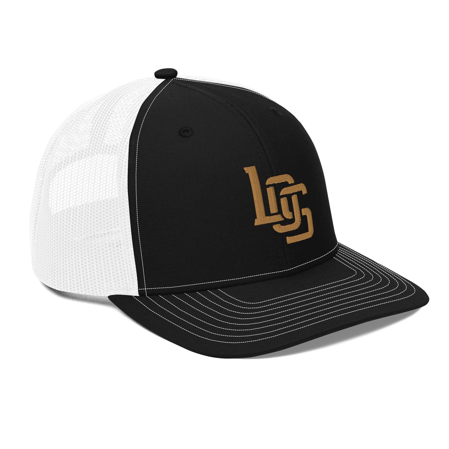 "LOS" Snapback Trucker Cap | Richardson 112 | E Luna CLASSIC Solocrest 1 Old Gold Thread Front Logo