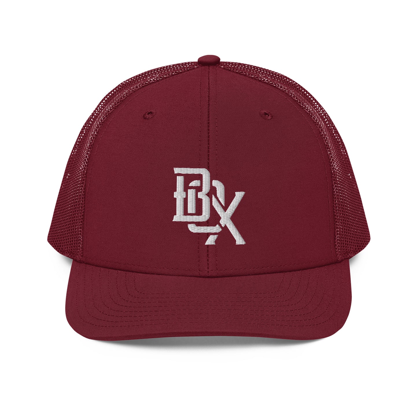 "BOX" Snapback Trucker Cap | Richardson 112 | E Luna CLASSIC Solocrest 1 White Thread Front Logo