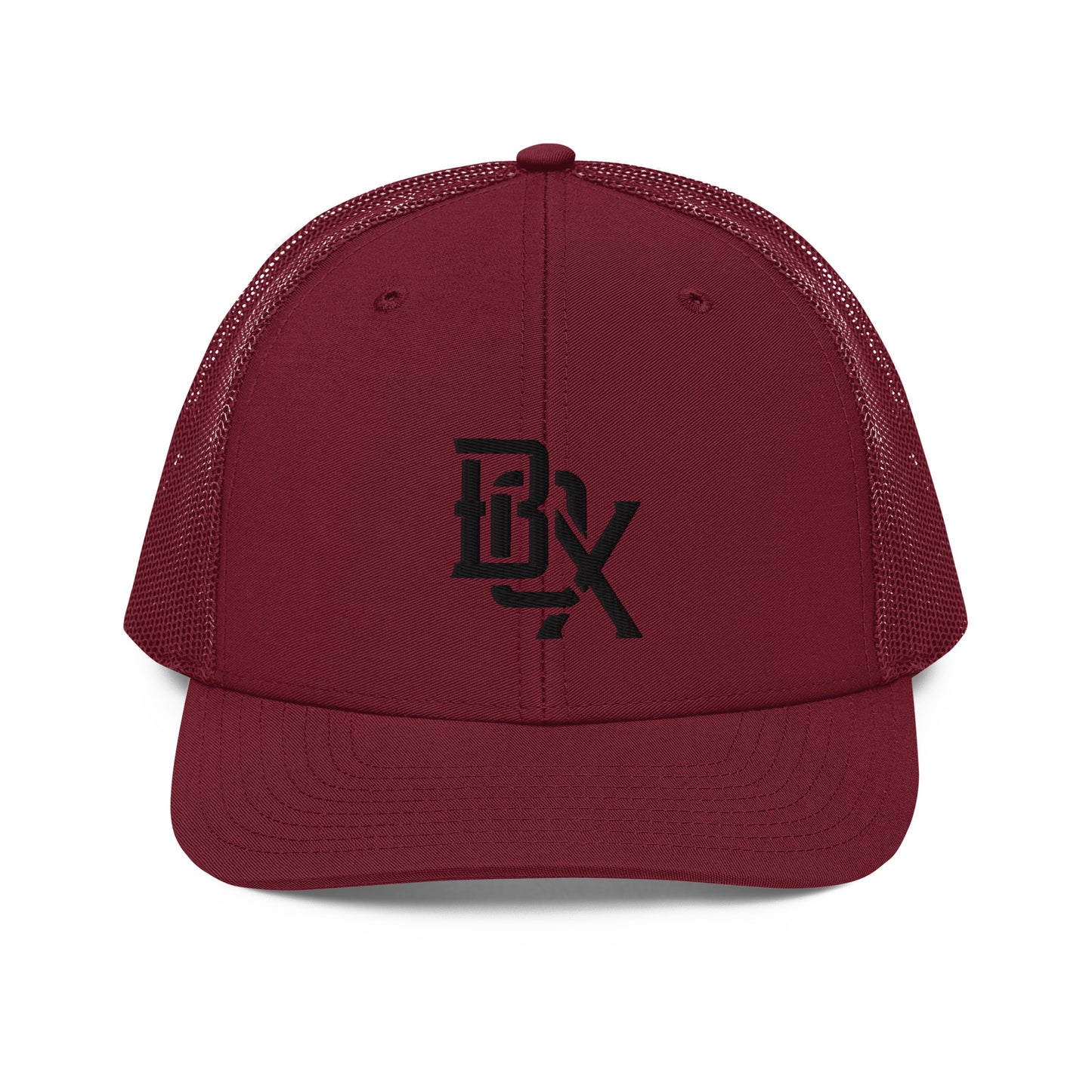 "BOX" Snapback Trucker Cap | Richardson 112 | E Luna CLASSIC Solocrest 1 Black Thread Front Logo