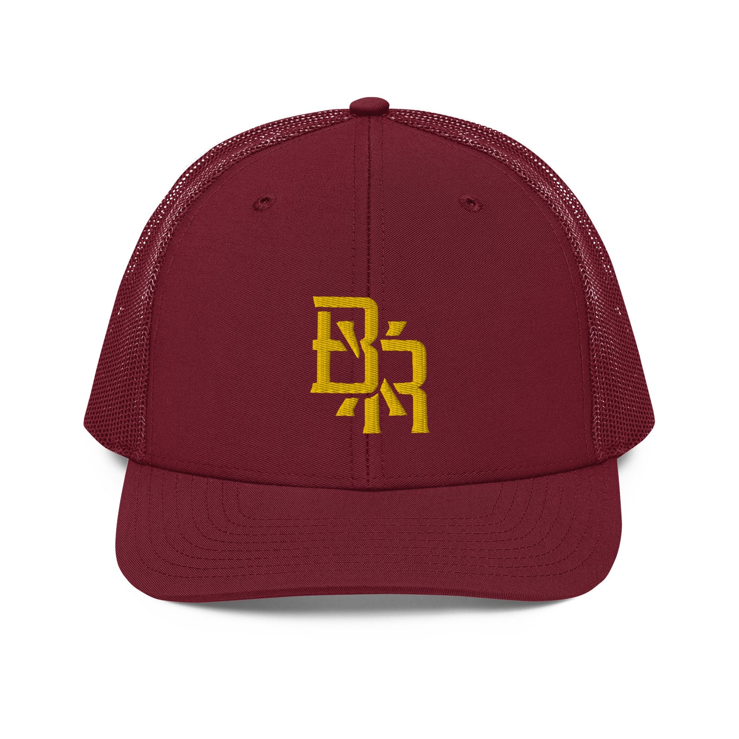 "BXR" Snapback Trucker Cap | Richardson 112 | E Luna CLASSIC Solocrest 1 Gold Thread Front Logo