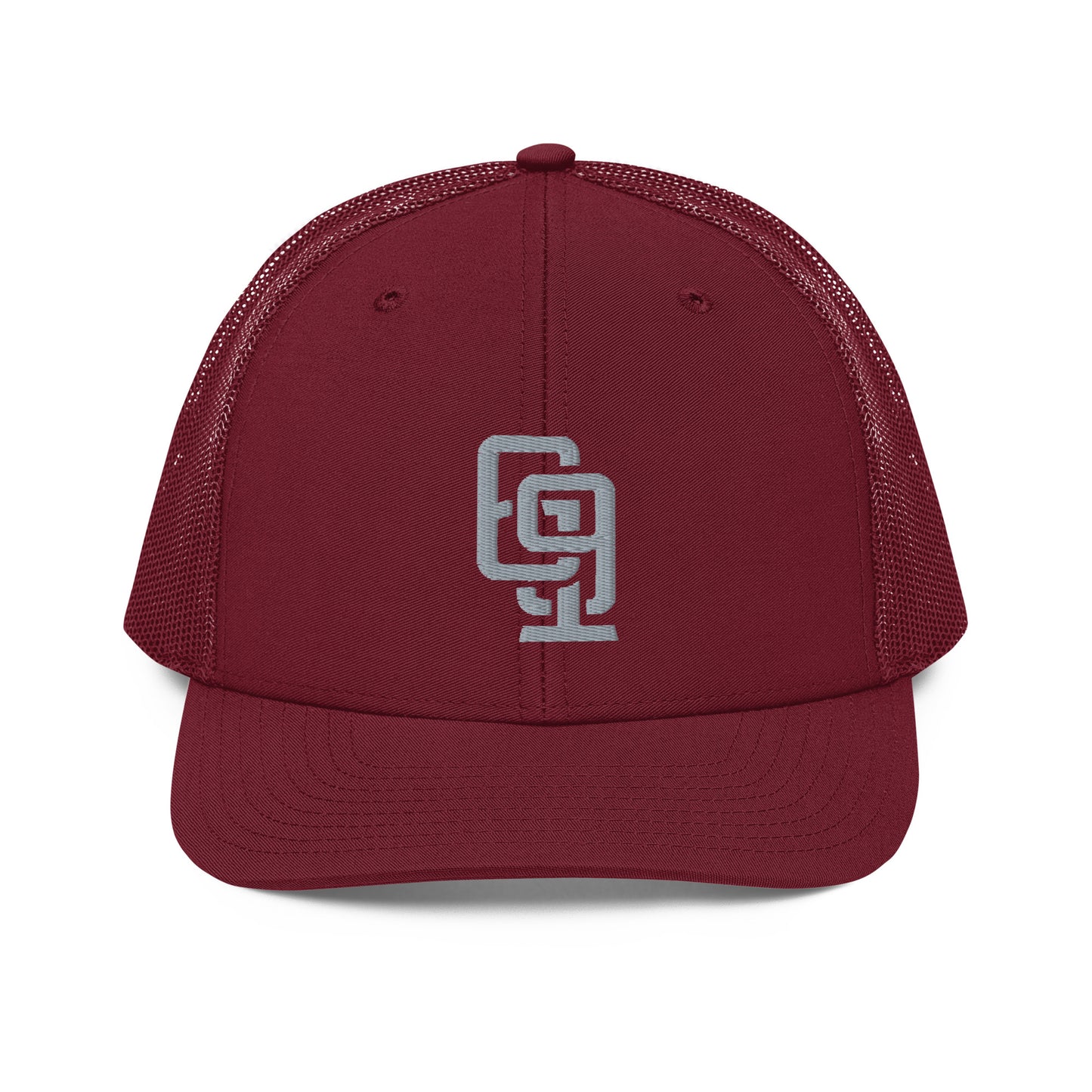 "619" Snapback Trucker Cap | Richardson 112 | E Luna CLASSIC Solocrest 1 Grey Thread Front Logo
