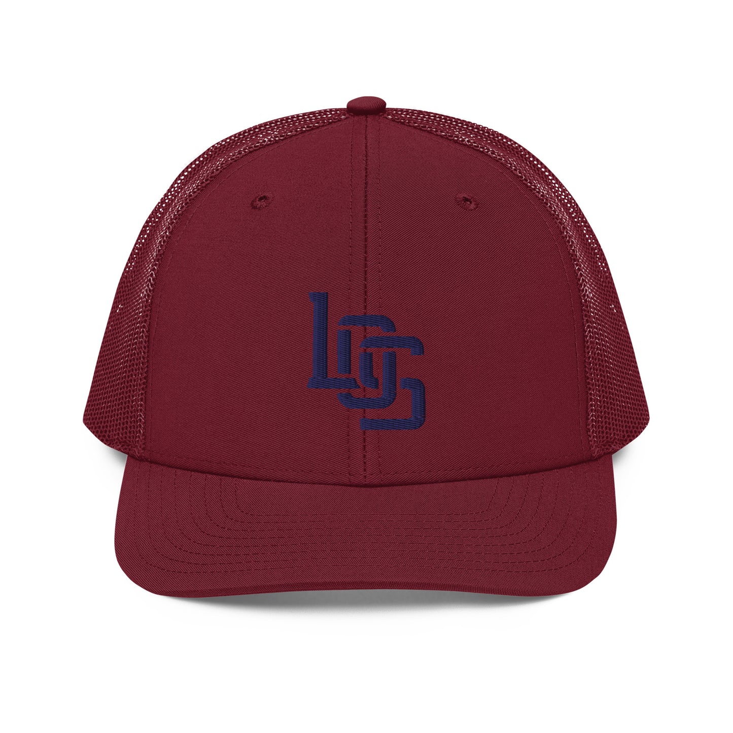 "LOS" Snapback Trucker Cap | Richardson 112 | E Luna CLASSIC Solocrest 1 Navy Thread Front Logo